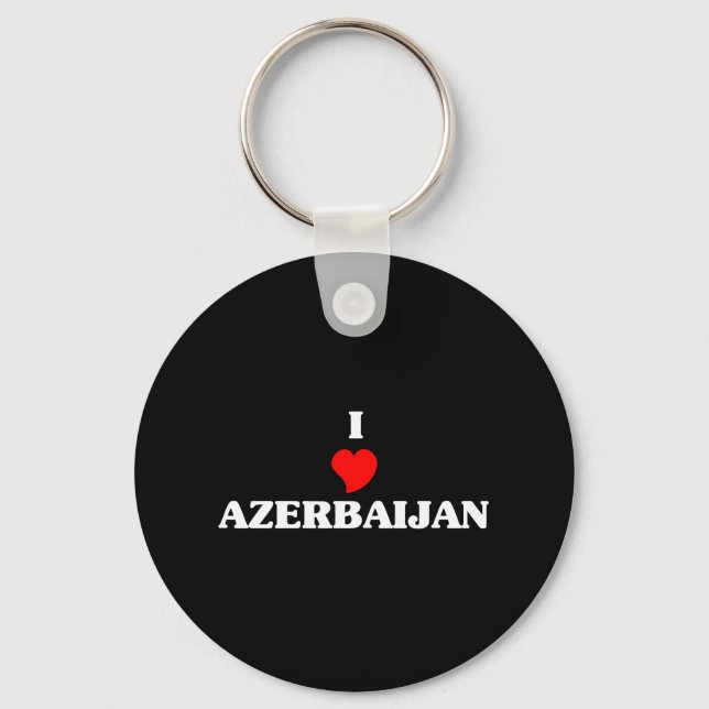 I Liebe Aserbaidschan Schlüsselanhänger (Vorderseite)