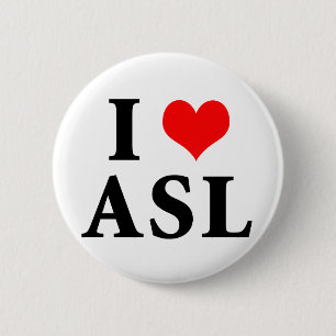 I Liebe ASL Button