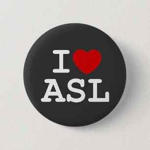 I Liebe ASL Button