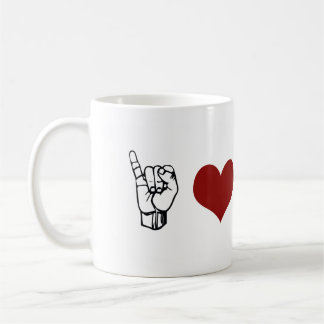 I Liebe ASL-Tasse Kaffeetasse