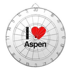 i Liebe aspen Dartscheibe