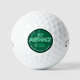 I Liebe Asphalt Golf Balls Golfball