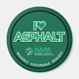 I Liebe Asphalt Magnet