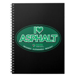 I Liebe Asphalt Notebook Notizblock