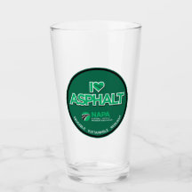 I Liebe Asphalt Pint Glas