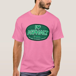 I Liebe Asphalt T - Shirt der Männer - Rosa