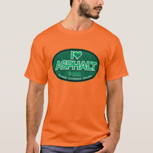 I Liebe Asphalt T - Shirt Männer - Sicherheit Oran
