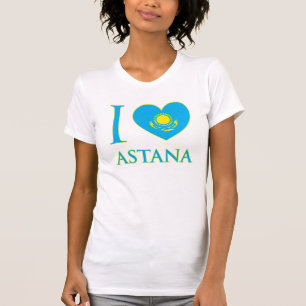 I Liebe-Astana-Damen-Behälter-Spitze (angepasst) T-Shirt