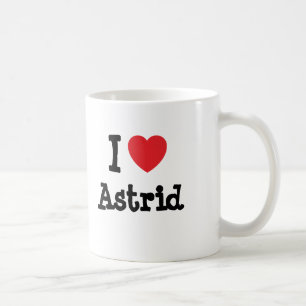 I Liebe Astrid Herz T - Shirt Kaffeetasse