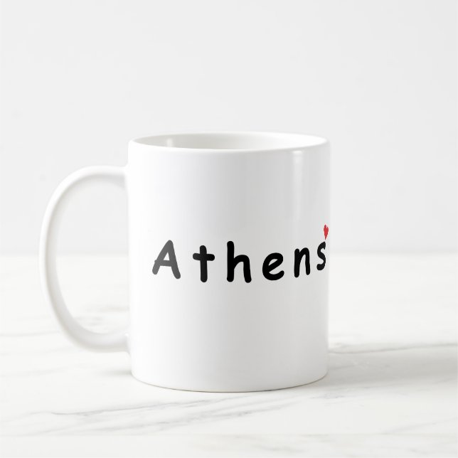 I Liebe Athen Griechenland Kaffeetasse (Links)
