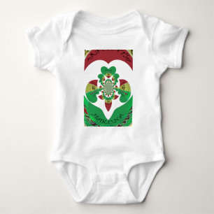 I Liebe Äthiopia Kaleidoscope - Heartfelt Rasta Ar Baby Strampler