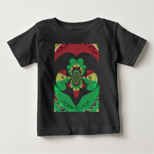 I Liebe Äthiopia Kaleidoscope - Heartfelt Rasta Ar Baby T-shirt