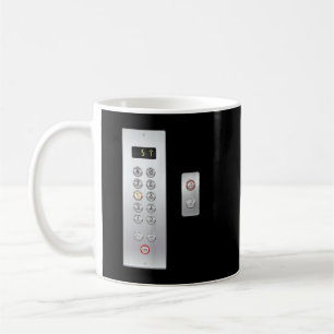 I Liebe Aufzug Niedliche Aufzugstasten Mechanische Kaffeetasse