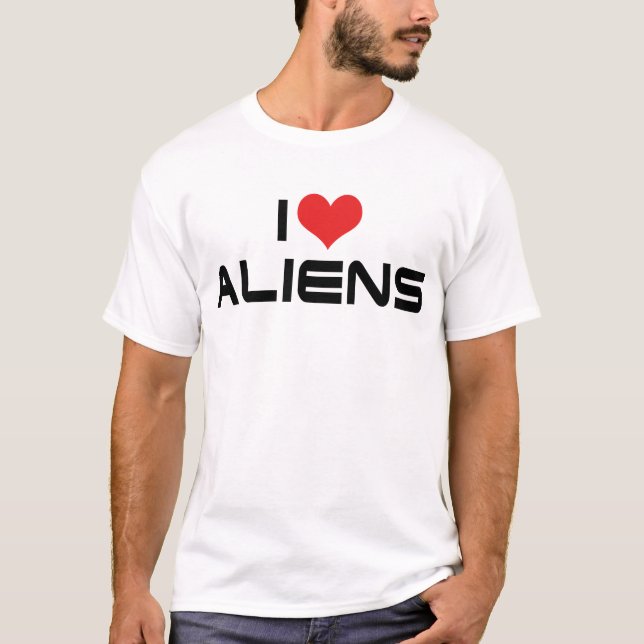 I LIEBE AUSSERIRDISCHEN T-Shirt (Vorderseite)