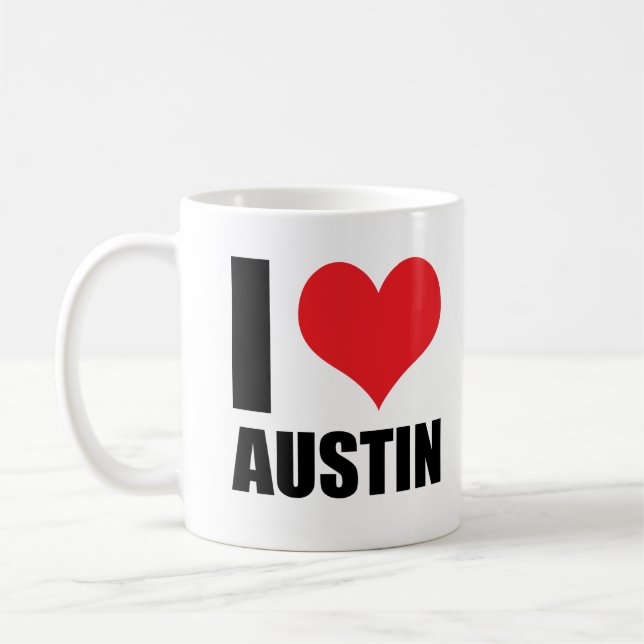 I Liebe Austin Kaffeetasse (Links)