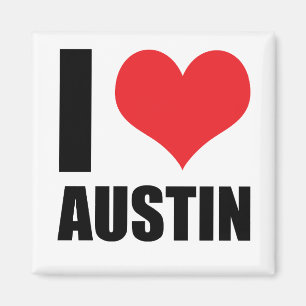 I Liebe Austin Magnet