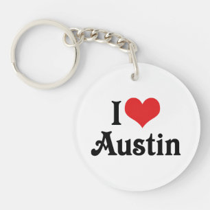 I Liebe Austin Schlüsselanhänger
