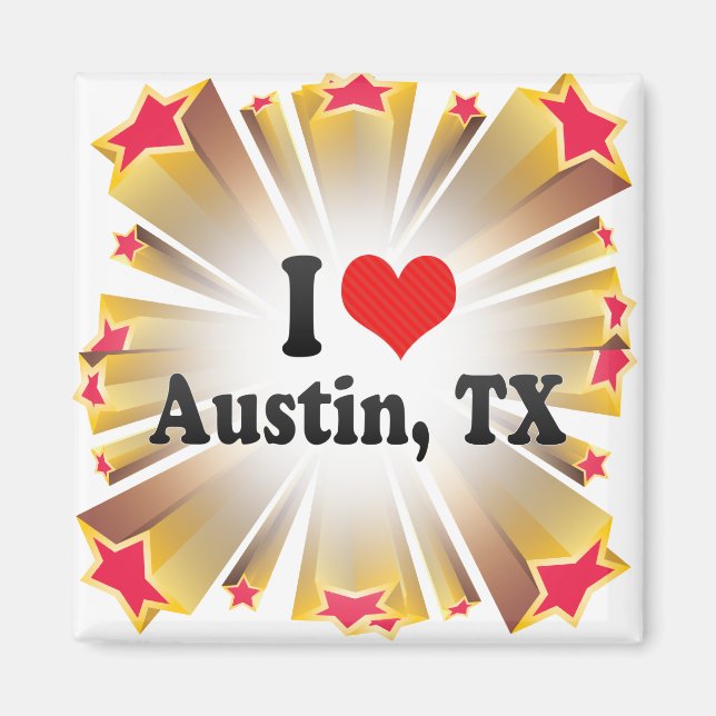 I Liebe Austin, TX Magnet (Vorne)