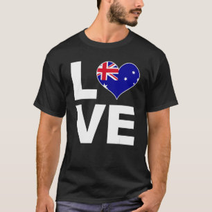 I Liebe Australia Herzenflagge Australien T-Shirt
