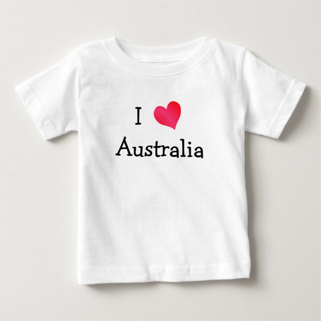 I Liebe Australien Baby T-shirt (Vorderseite)