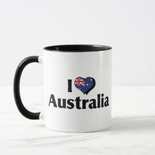 I Liebe Australien Flagge Tasse