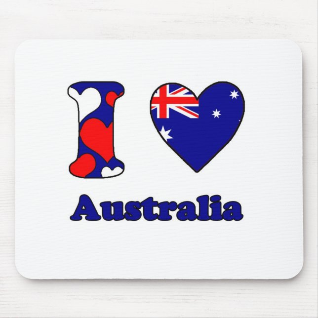 I Liebe Australien Mousepad (Vorne)