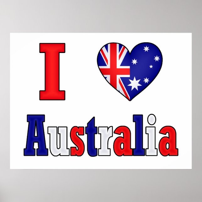 I Liebe Australien Poster (Vorne)