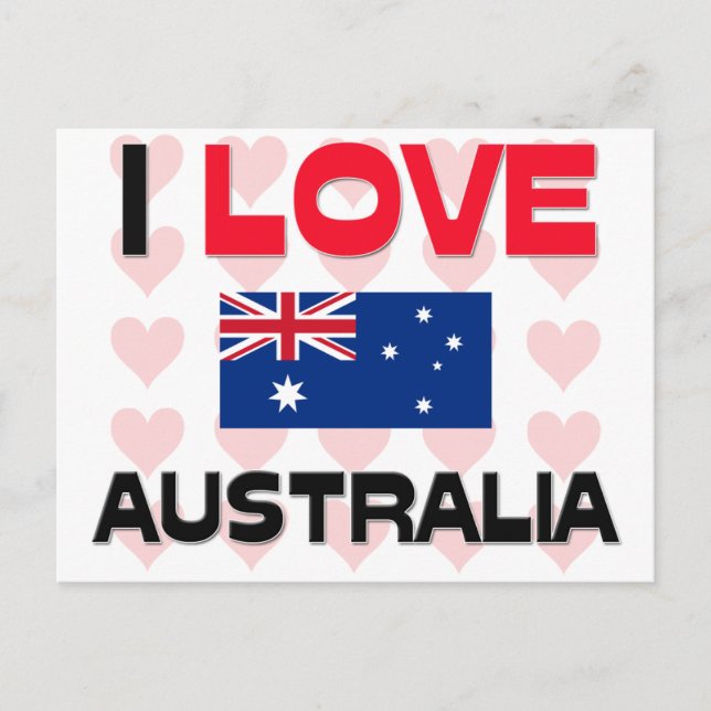 I Liebe Australien Postkarte (Vorderseite)