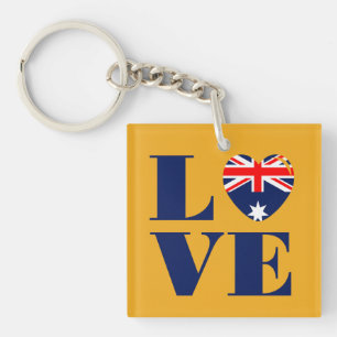 I Liebe Australien Schlüsselanhänger