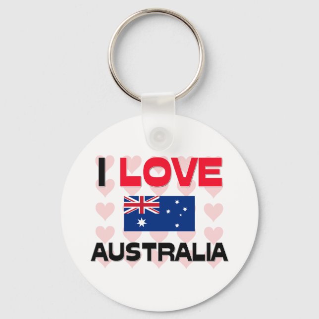I Liebe Australien Schlüsselanhänger (Vorderseite)