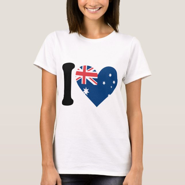I Liebe Australien T-Shirt (Vorderseite)