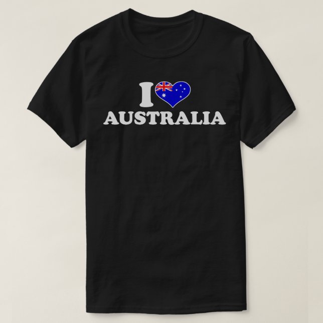 I Liebe Australien T-Shirt (Design vorne)