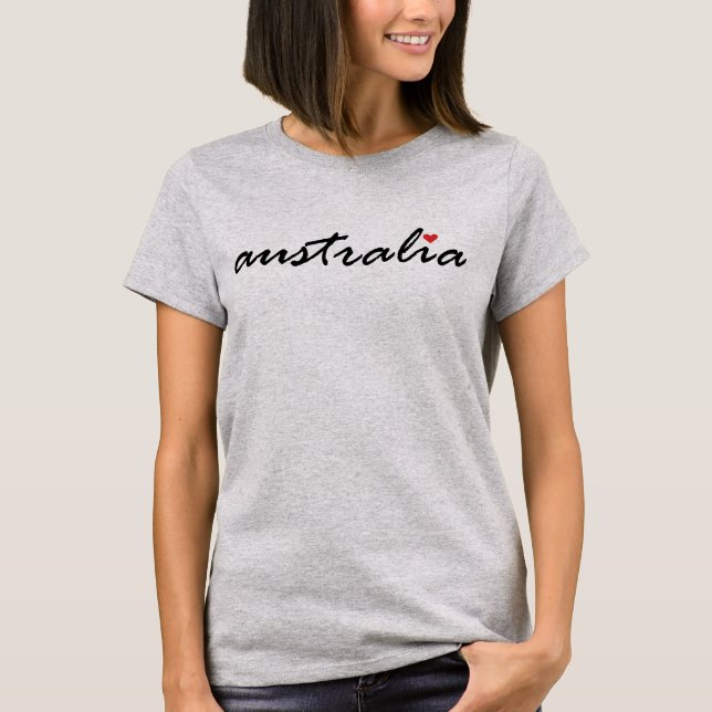 I Liebe Australien T-Shirt (Vorderseite)