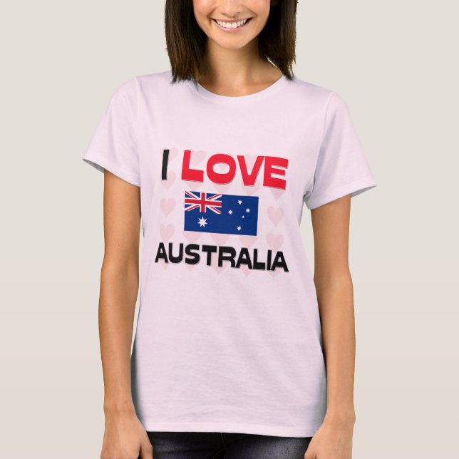 I Liebe Australien T-Shirt (Vorderseite)
