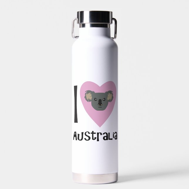 I Liebe Australien Trinkflasche (Vorne)