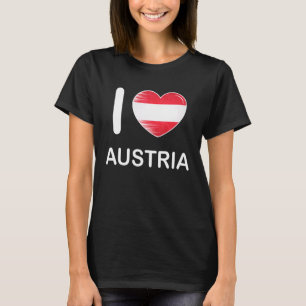I Liebe Austria My Zuhause My Country Heart Austri T-Shirt