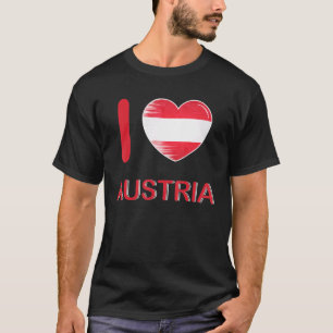 I Liebe Austria My Zuhause My Country Heart Austri T-Shirt