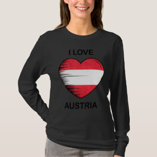 I Liebe Austria My Zuhause My Country Heart Austri T-Shirt
