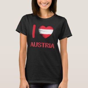 I Liebe Austria My Zuhause My Country Heart Austri T-Shirt
