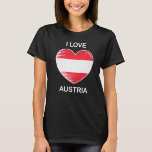 I Liebe Austria My Zuhause My Country Heart Austri T-Shirt
