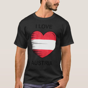 I Liebe Austria My Zuhause My Country Heart Austri T-Shirt