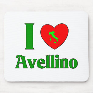 I Liebe Avellino Italien Mousepad