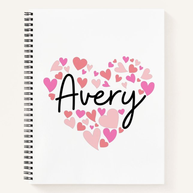 I Liebe Avery Notizbuch (Vorderseite)