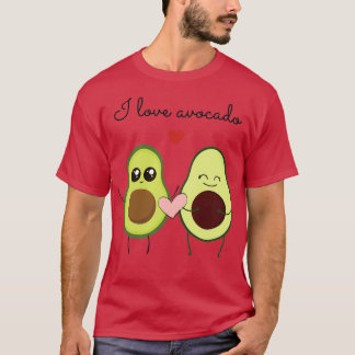 I Liebe avocado avocado Paar T-Shirt