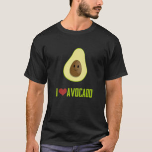I Liebe Avocado Geschenk Feinschmecker Vegan Avo V T-Shirt