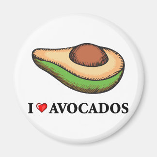 I Liebe Avocados Magnet