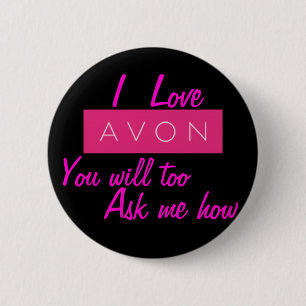 I LIEBE Avon Button