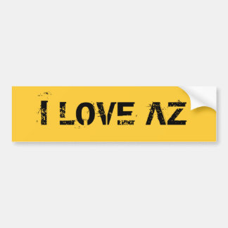 I LIEBE AZ AUTOAUFKLEBER