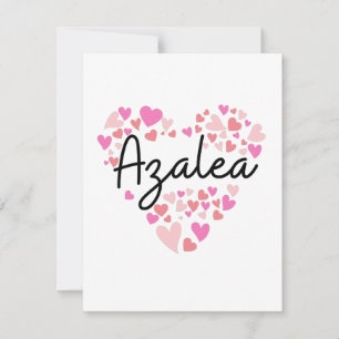 I Liebe Azalea - Herz für Azalea Dankeskarte