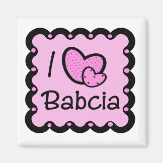 I Liebe Babcia Niedlicher T - Shirt Magnet